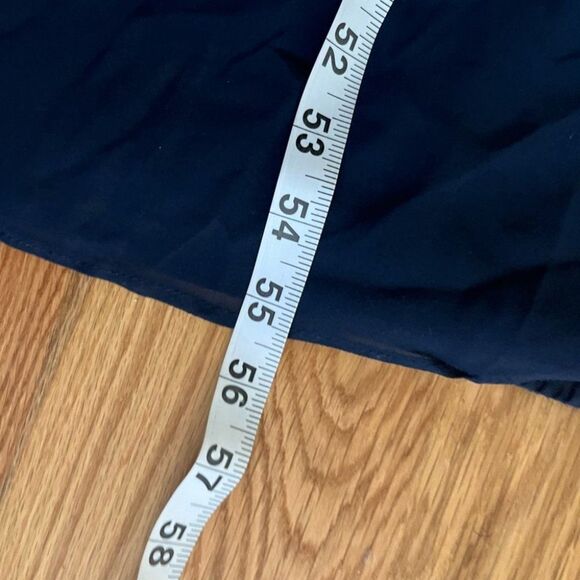 BCBG Max Azria Navy Silk Gold Sequin Gown Maxi Dress Size XS - Picture 6 of 7